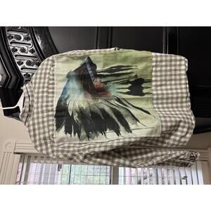 Plaid button down upcycled ooak